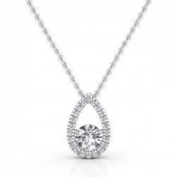 0.21ct кулон с бриллиантами