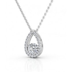 0.21ct кулон с бриллиантами