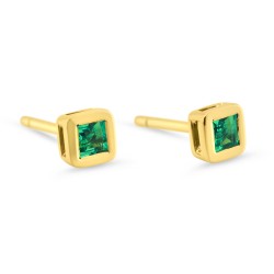 0.25 ct серьги с изумрудами